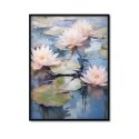 plakat w kwiaty lily pond