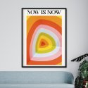 now is now  plakat kolorowy