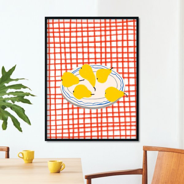 pear breakfast plakat w owoce