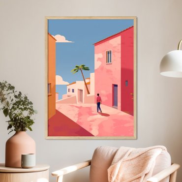 plakat z miastem salmon city
