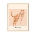 plakat z tygrysem wild and free