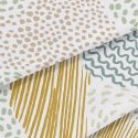 Zasłony w kolorowy wzór Patchwork Skribbles z bliska
