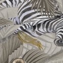 zasłony z egzotycznym wzorem Boho Safari z bliska
