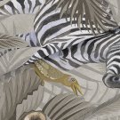 zasłony z egzotycznym wzorem Boho Safari z bliska