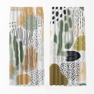 Komplet zasłon Wild Patchwork z abstrakcyjnym wzorem