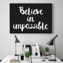Believe in impossible - Plakat typograficzny