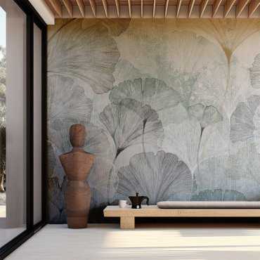 tapeta ścienna gingko deco