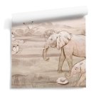 tapeta na ścianę elephant ramble