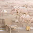 tapeta w słonie elephant ramble