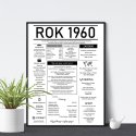 plakat urodzinowy dla jubilata z 1960