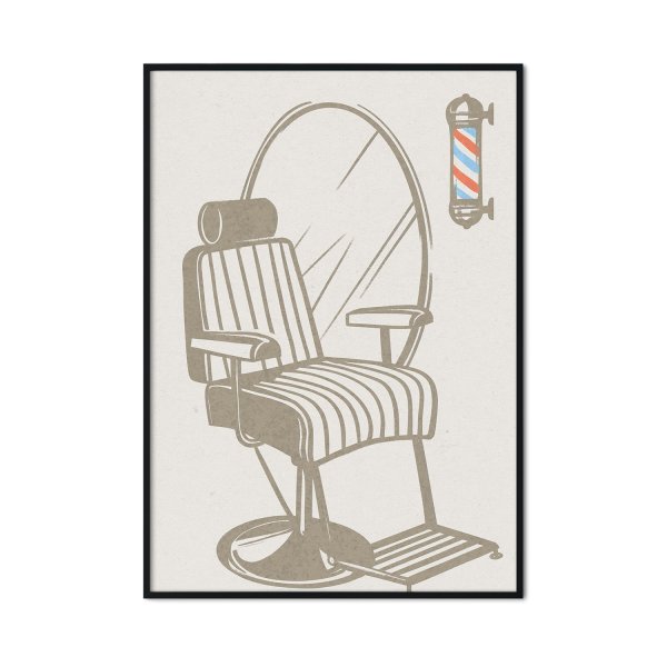 plakat dla barbera fotel fryzjerski plakat dla barbera fotel fryzjerski
