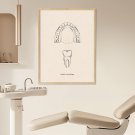 plakat w ramie dentysta budowa łuku plakat w ramie dentysta budowa łuku