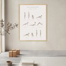 plakat w ramce joga powitanie słońca plakat w ramce joga powitanie słońca