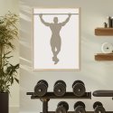 plakat w ramce siłownia crossfit