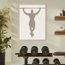 plakat w ramce siłownia crossfit