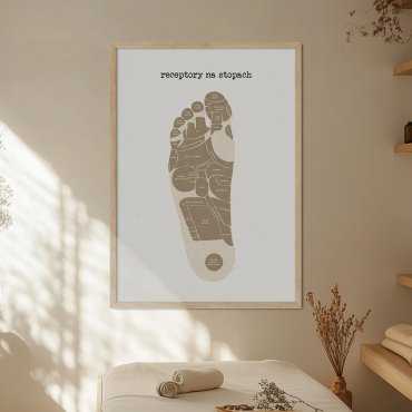 plakat akupresura stopa