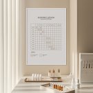 plakat z kalendarzem pylenia