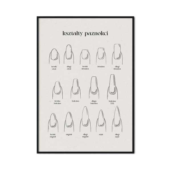plakat w ramie kształty paznokci plakat w ramie kształty paznokci