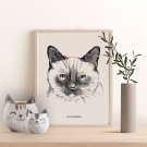 plakat z kotem syjamskim