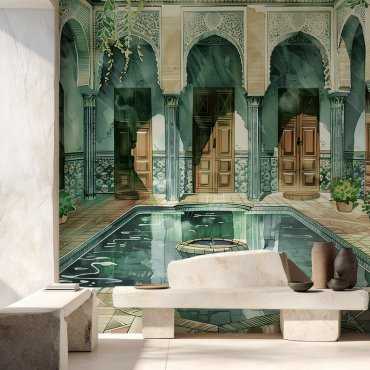 tapeta ścienna moroccan courtyard