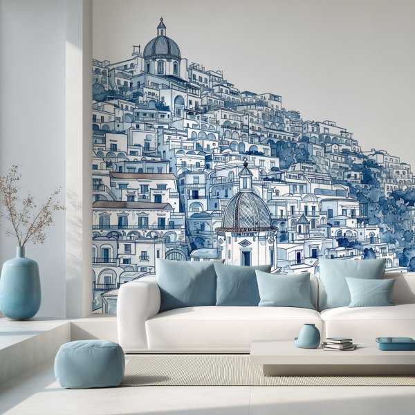tapeta ścienna positano hill
