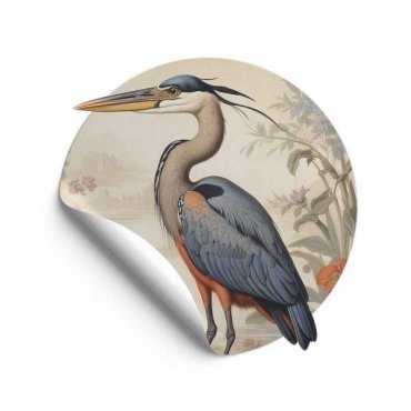 Majestic Heron okragła