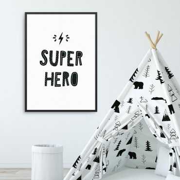 SUPER HERO - Plakat dla dzieci