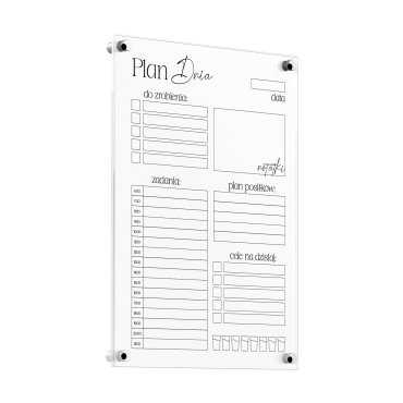 Planer transparentny - Planer Dnia