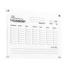 Planer transparentny - Planer Tygodnia Planer transparentny - Planer Tygodnia