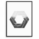 Plakat w ramie - Geometric Swirl