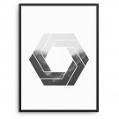 Plakat w ramie - Geometric Swirl Plakat w ramie - Geometric Swirl