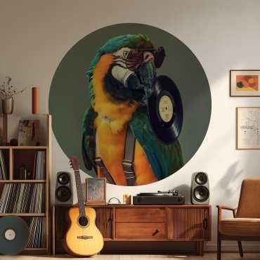 tapeta koło hipster parrot