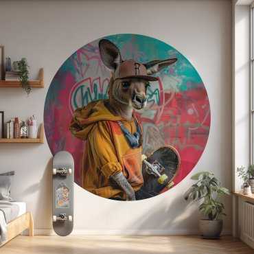 tapeta koło skate kangaroo