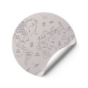 minimalist world map