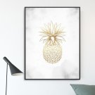 Plakat w ramie - Golden Ananas Plakat w ramie - Golden Ananas