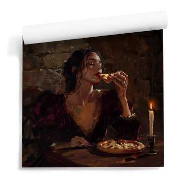 Tapeta na ścianę z pizzą