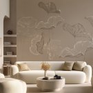 tapeta ścienna beige lotus