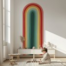 tapeta z motywem retro tęczy