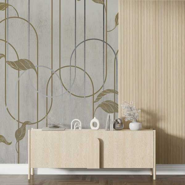 Srebrna Tapeta - SHIMMER VINES Srebrna Tapeta - SHIMMER VINES