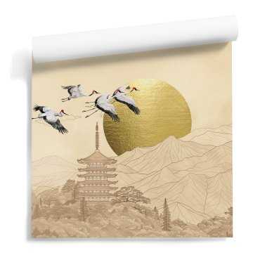 tapeta ze złotem zen horizon