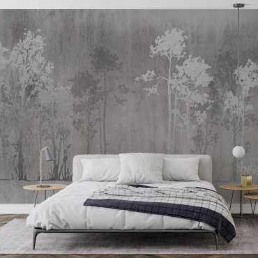 Srebrna Tapeta - GLEAMING FOREST