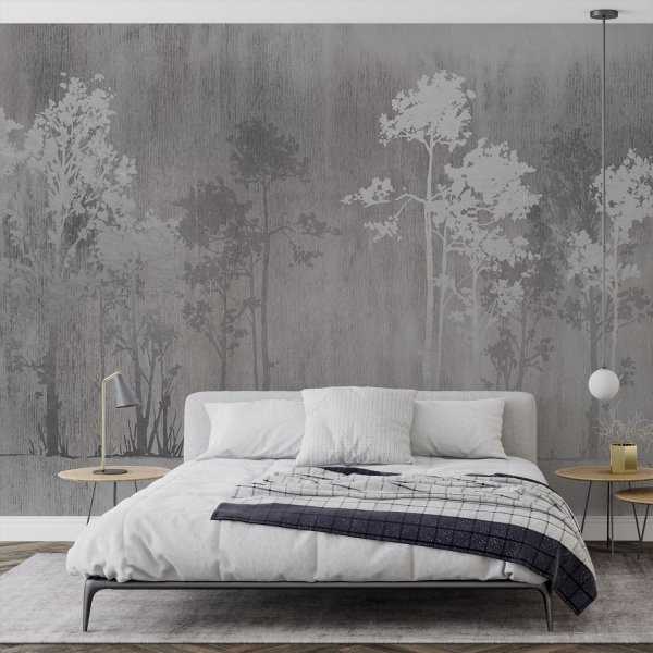 Srebrna Tapeta - GLEAMING FOREST