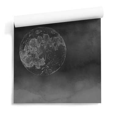 Srebrna Tapeta - LUNAR GLOW