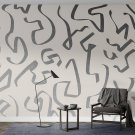 Srebrna Tapeta - SHINING DOODLES