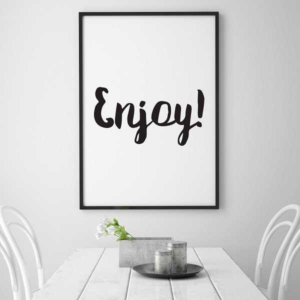 Enjoy! - Plakat typograficzny Enjoy! - Plakat typograficzny
