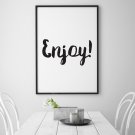 Enjoy! - Plakat typograficzny Enjoy! - Plakat typograficzny