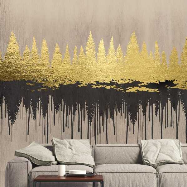 Złota Tapeta - FOREST MIRROR