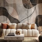 tapeta w srebrne linie