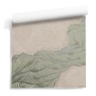 srebrna tapeta delicate wave