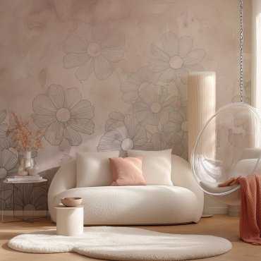 tapeta ścienna flower splash